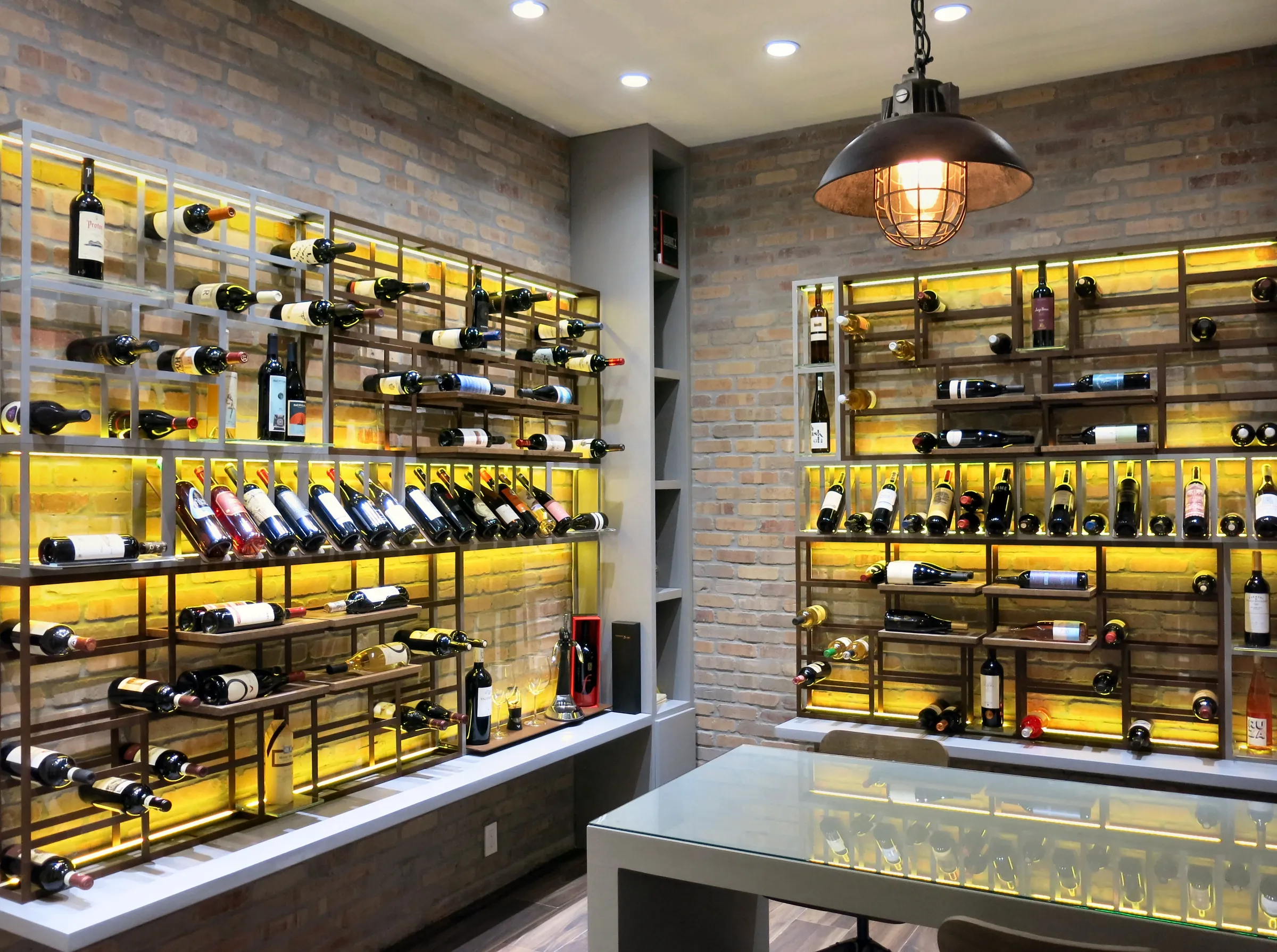 Modern Wine Room Boca Raton FL — Contemporary Design