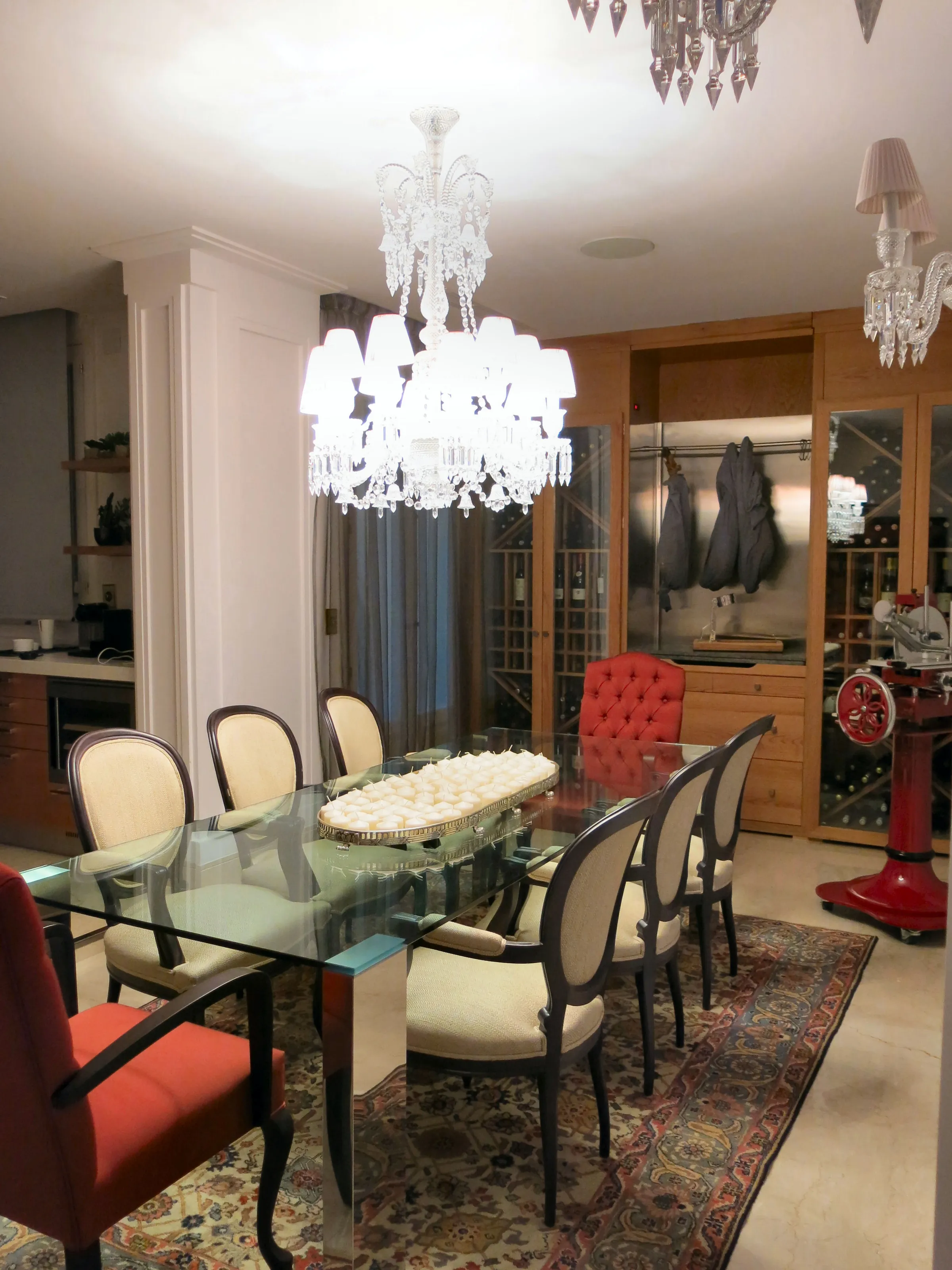 Commercial wine cellar glass enclosures and premium wine storage at Vinoteca Velazquez