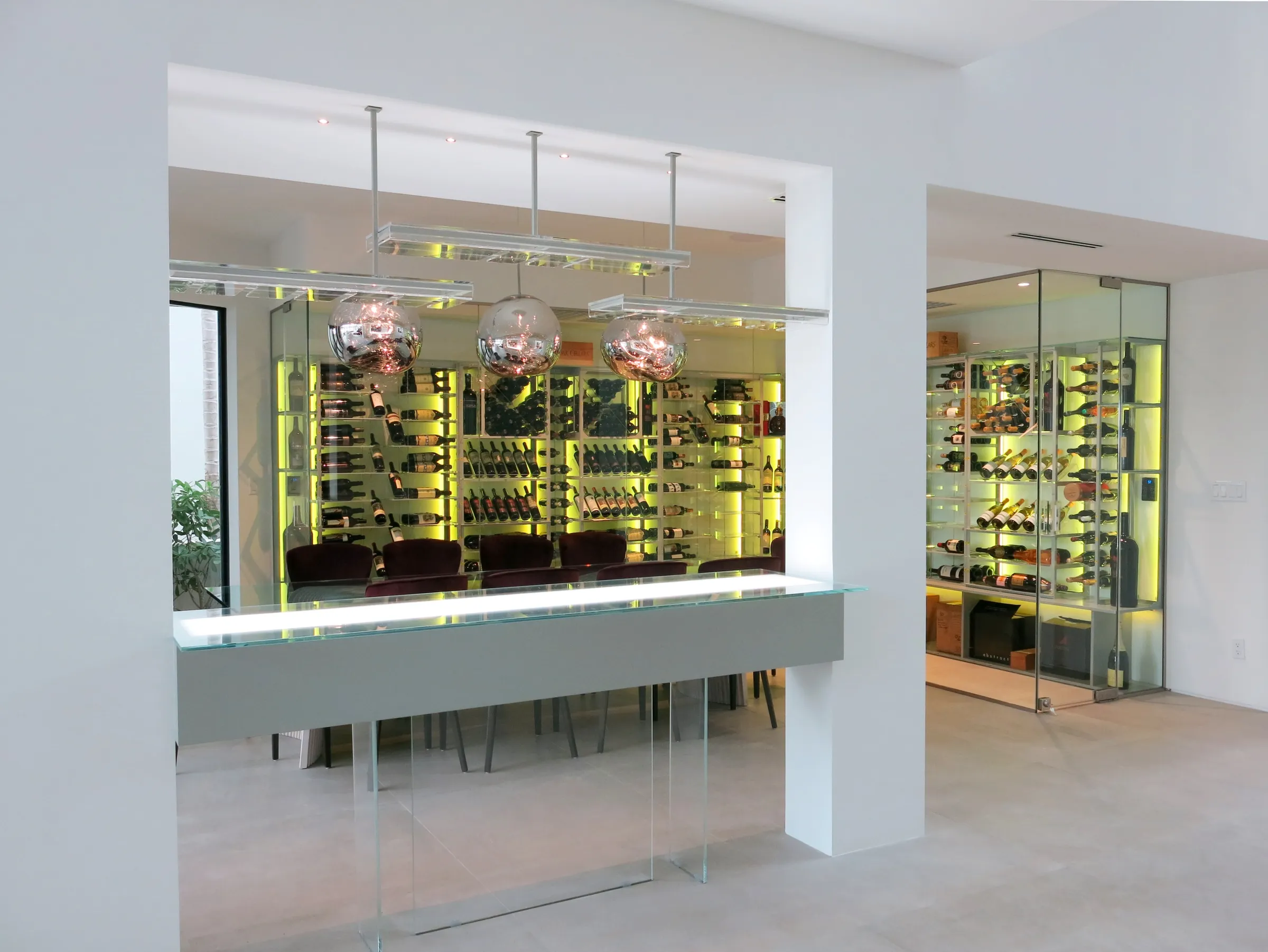 Custom Wine Counter Miami Beach FL — Luxury Design