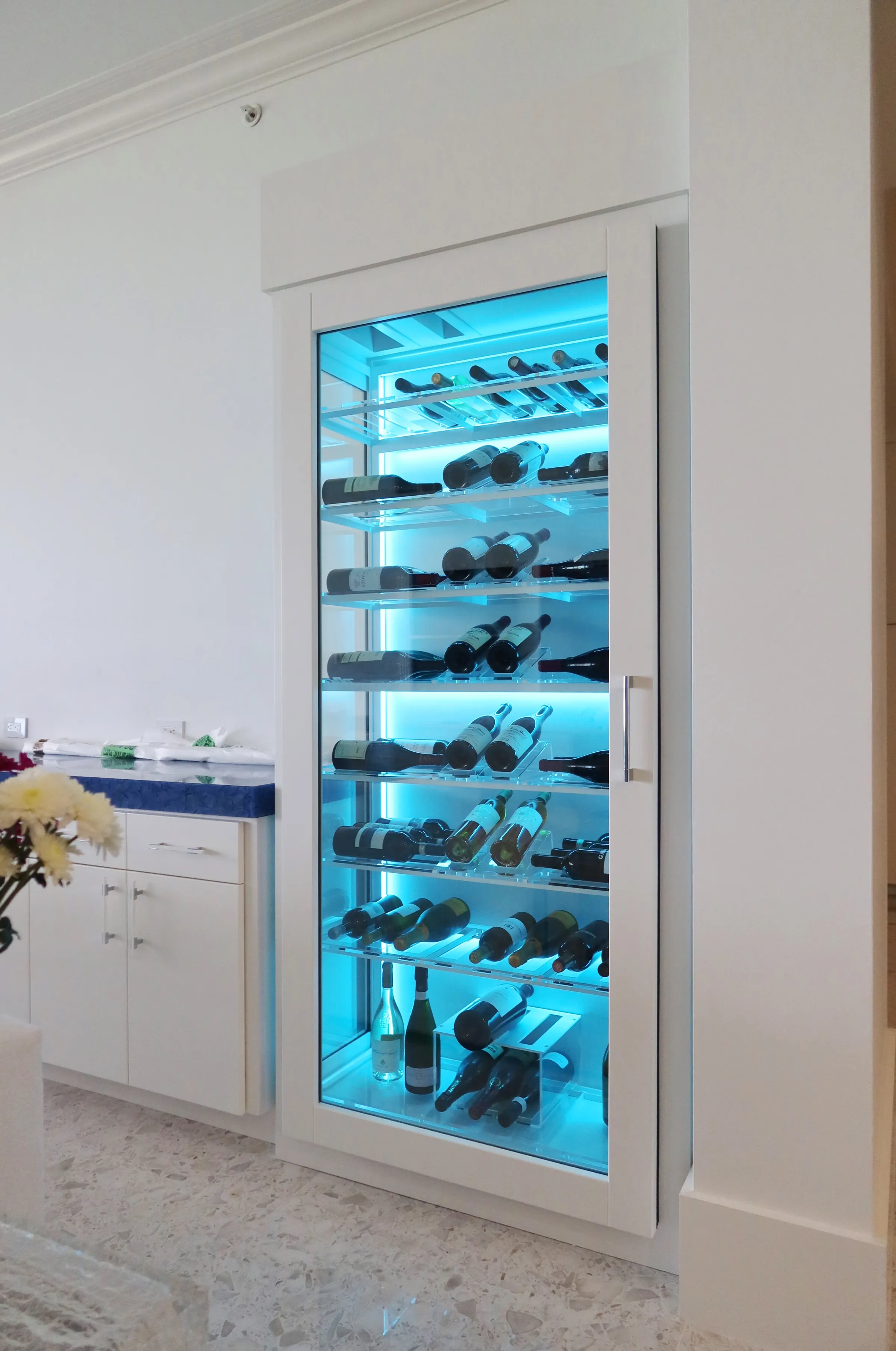 Custom wine cabinet Boca Raton refined home wine storage
