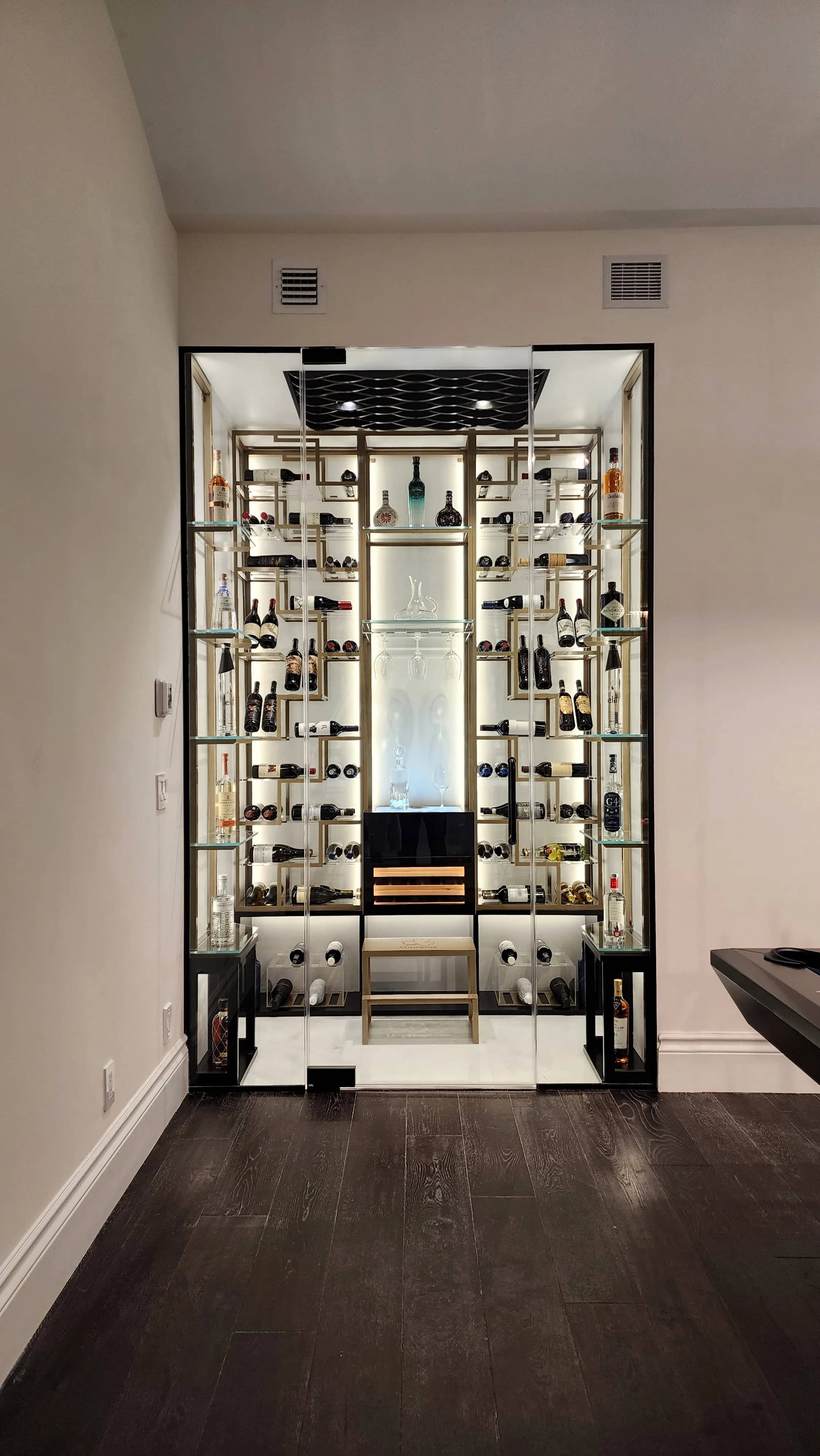 Custom Wine Room Delray Beach FL — Spider Racks