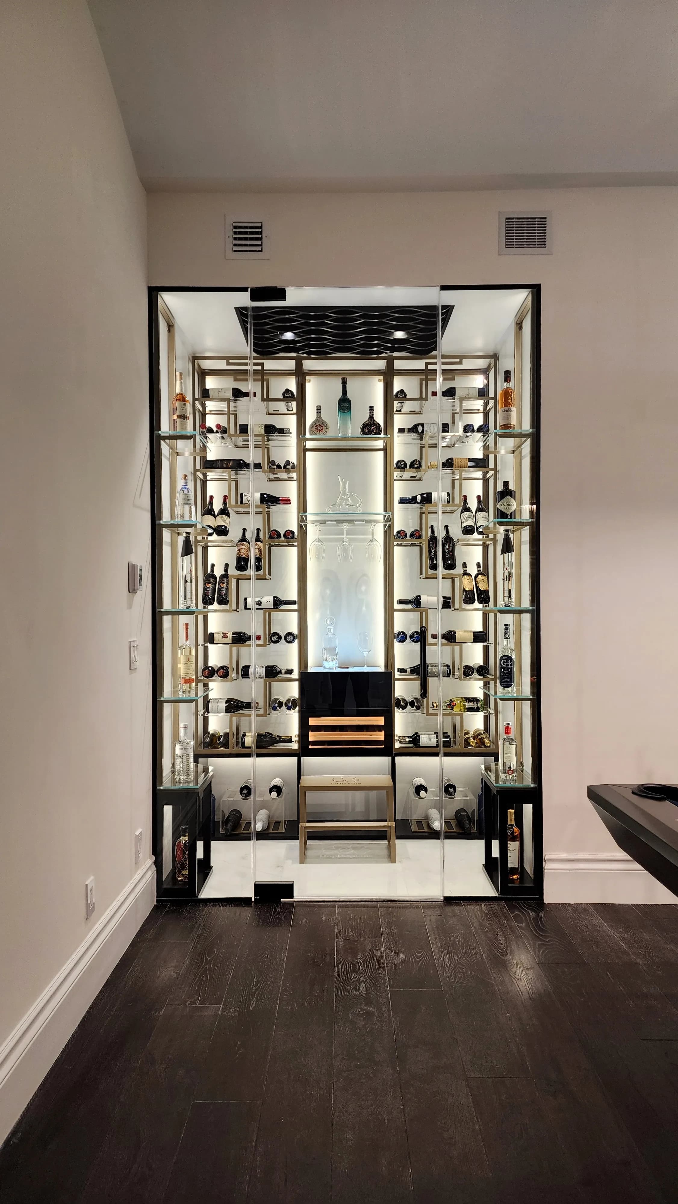 Custom Wine Room Delray Beach FL — Spider Racks
