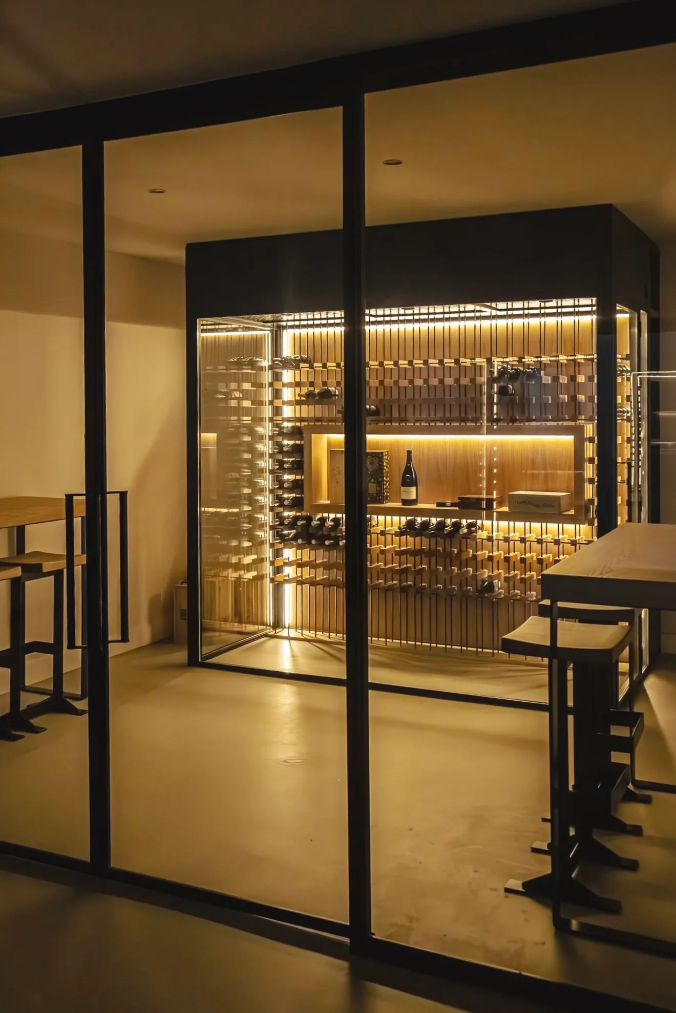 Pelayos - Custom Wine Room Wood Metal