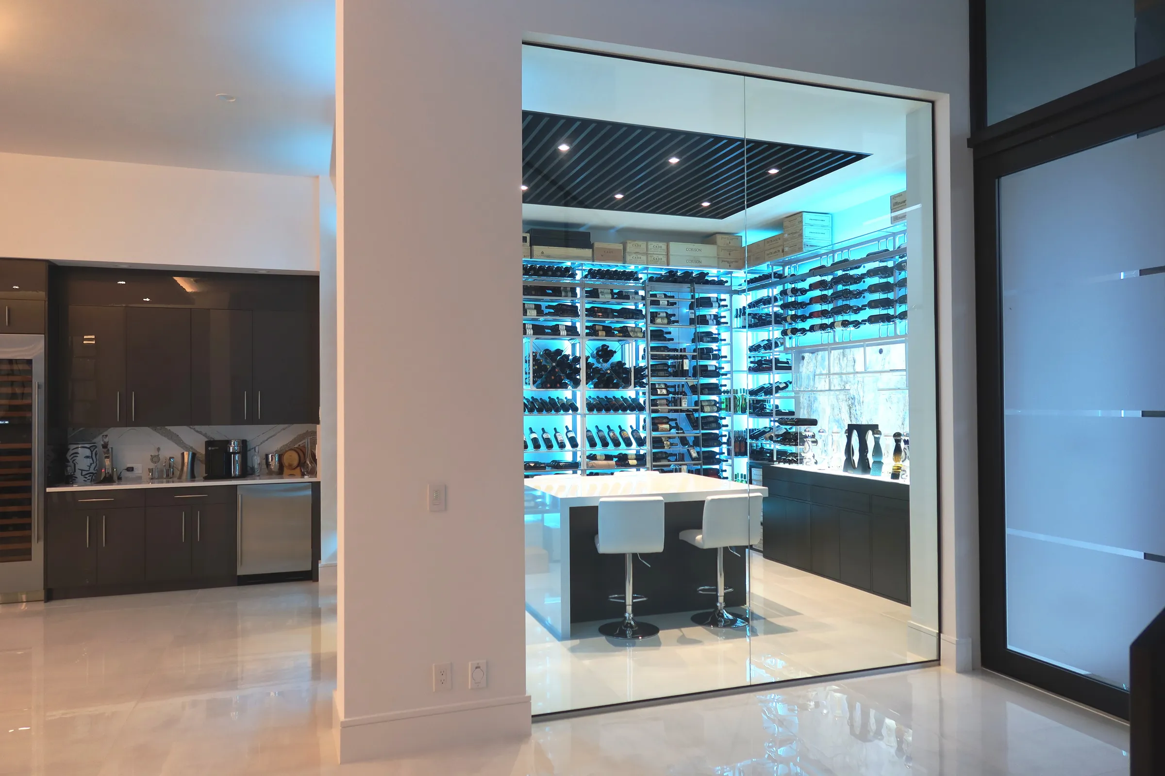 Contemporary Wine Cellar Deerfield Beach FL — Modern Design — photograph 3 of 9