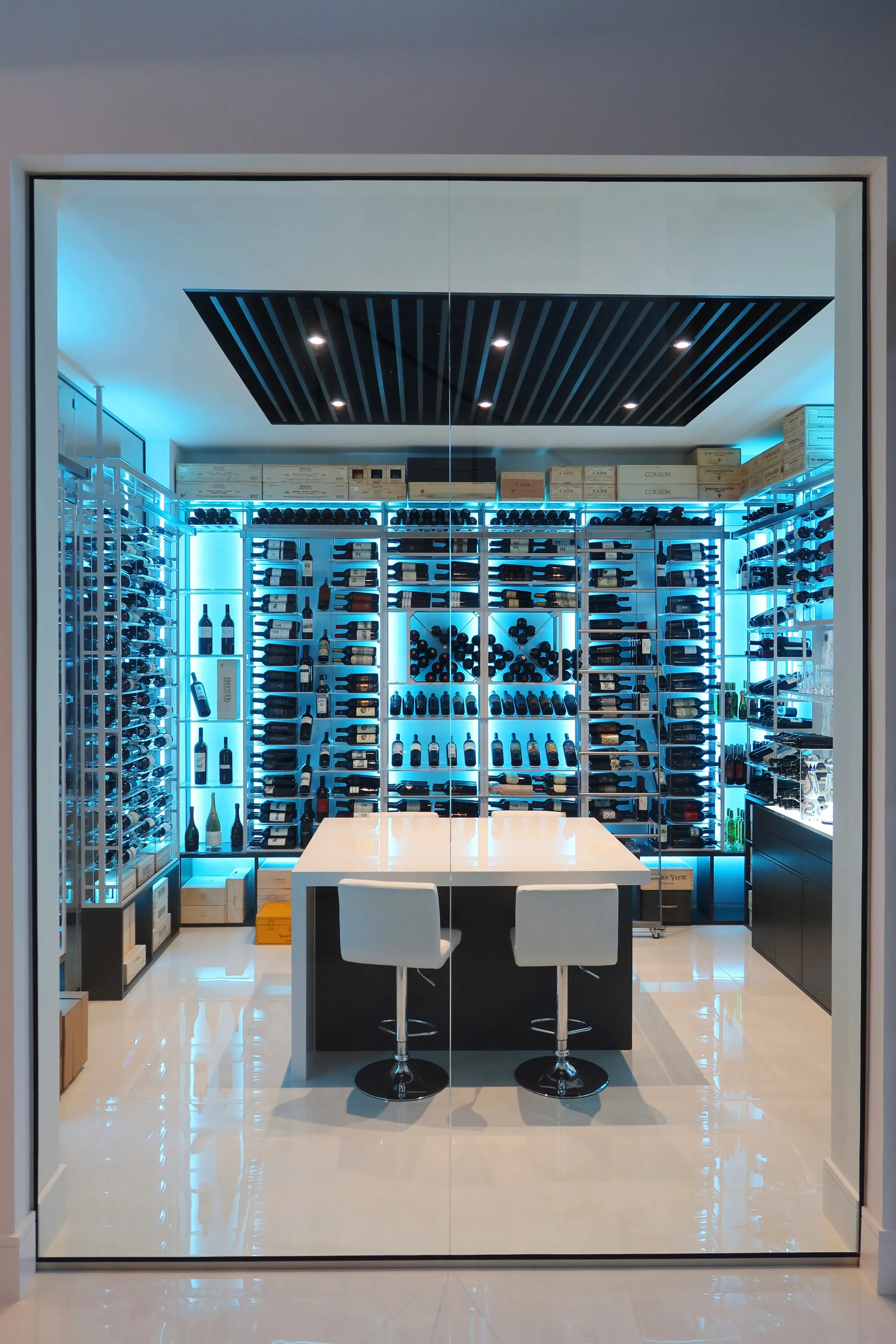 Contemporary Wine Cellar Deerfield Beach FL — Modern Design — photograph 6 of 9