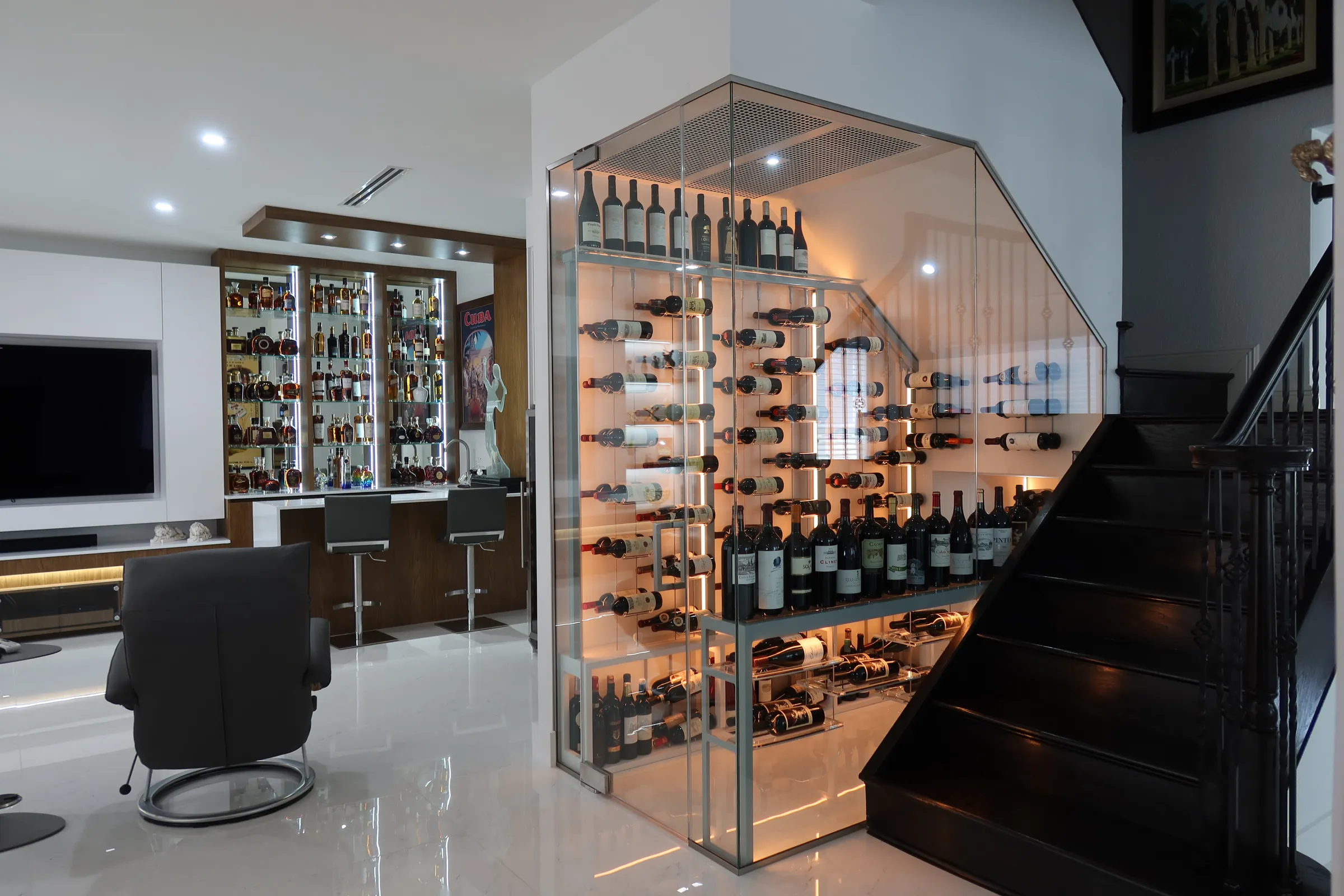 Doral 2 - Modern Understairs Wine Room Doral FL