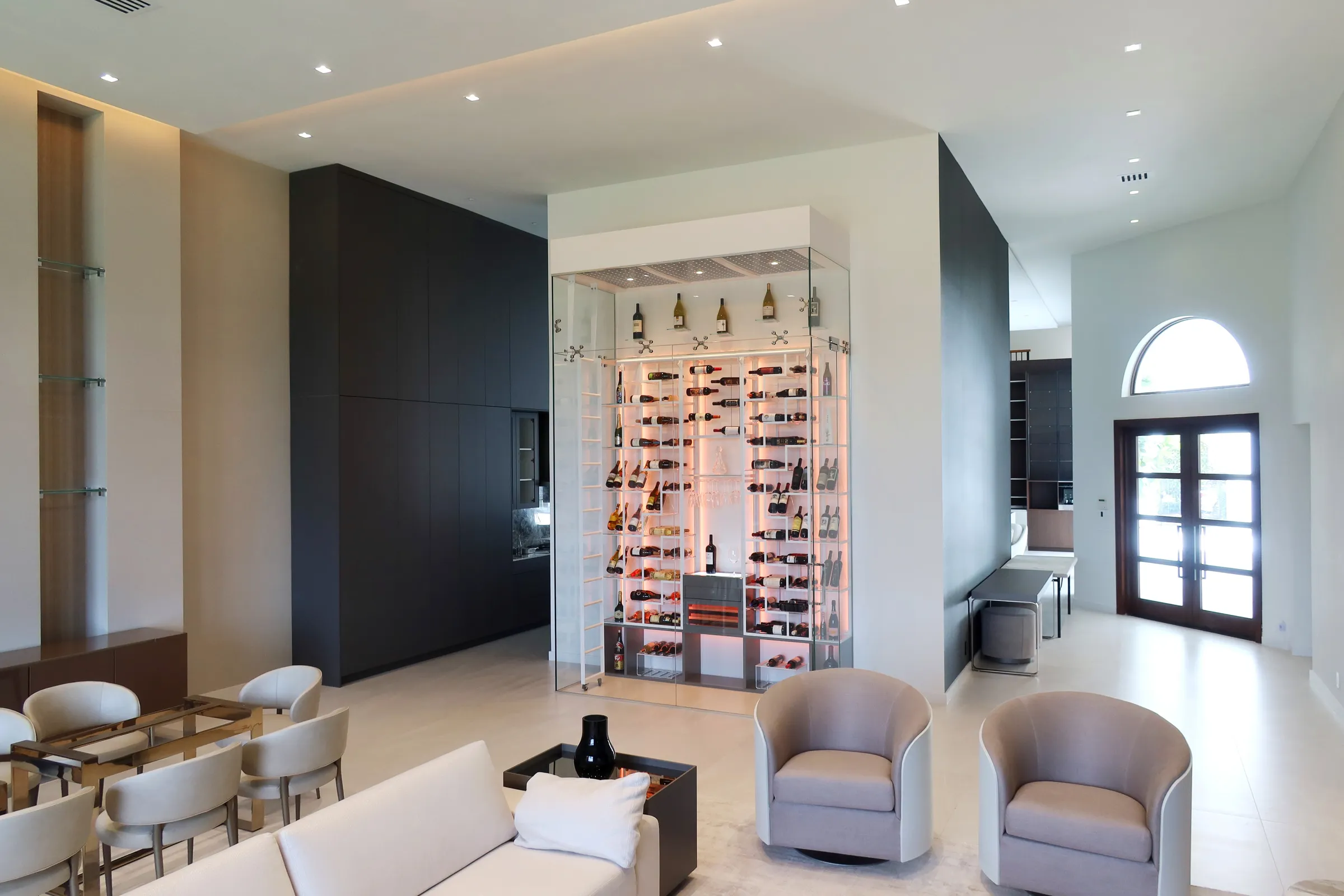 Enclave - Custom Wine Room Modern Florida