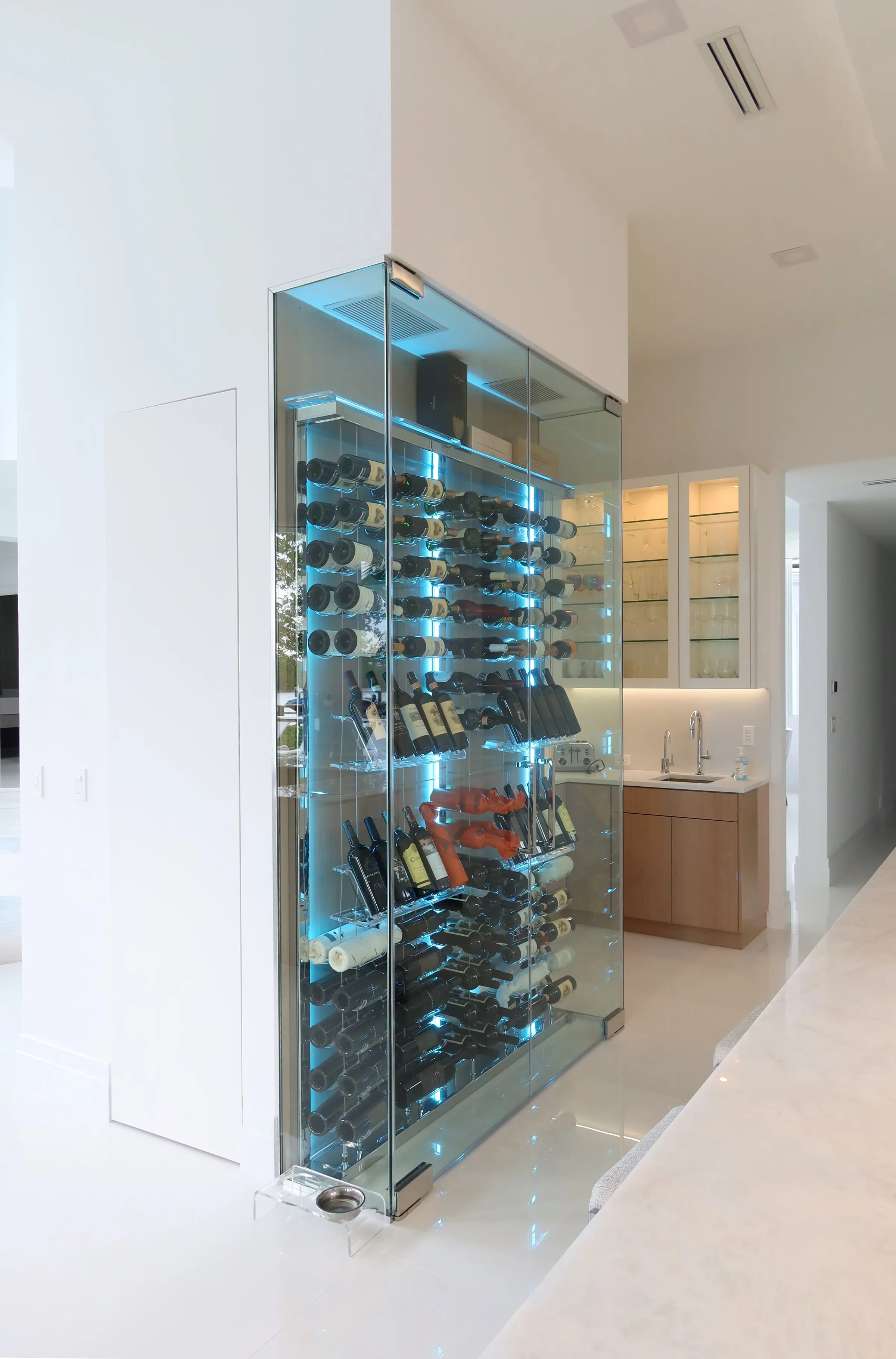 Jupiter 1 - Modern Wine Wall Jupiter Florida