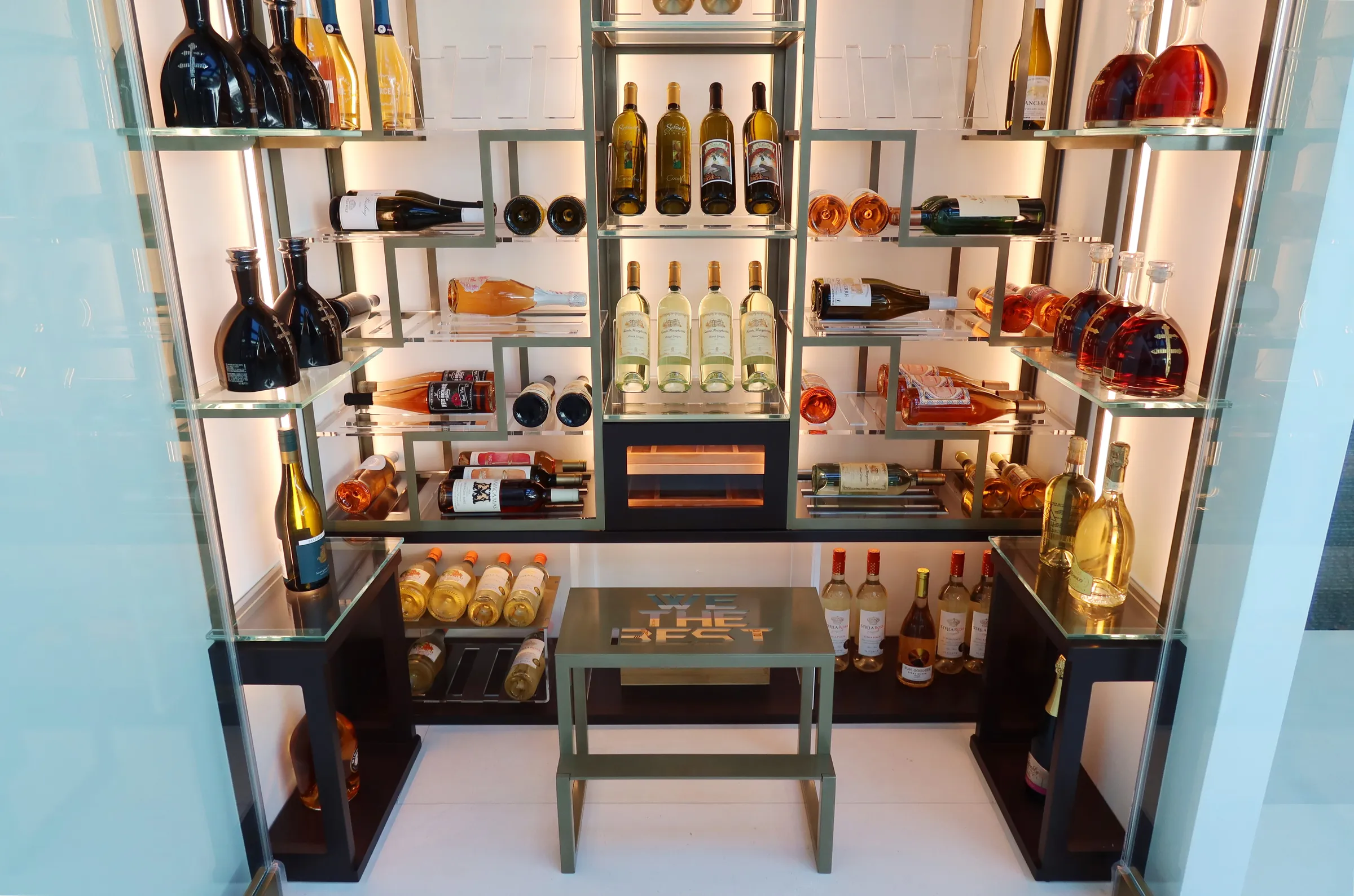 Celebrity wine cellar DJ Khaled Miami - custom humidor, cigar storage, premium luxury cellar