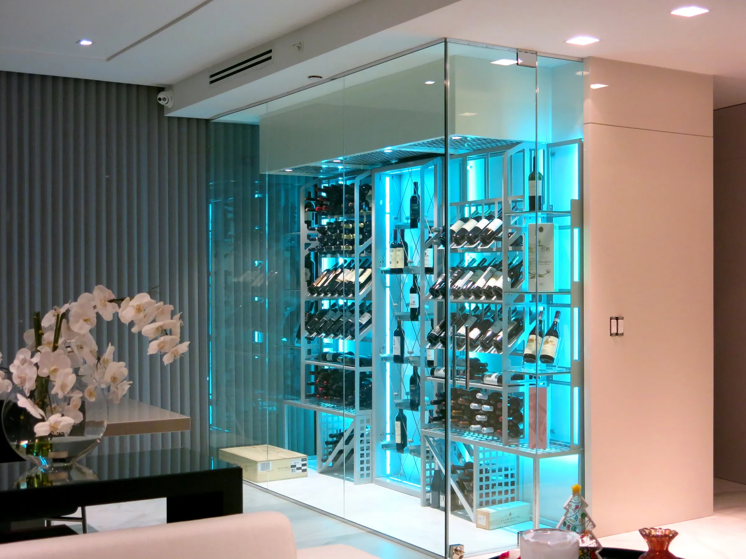 Luxury Wine Room Sunny Isles FL — High Rise Design