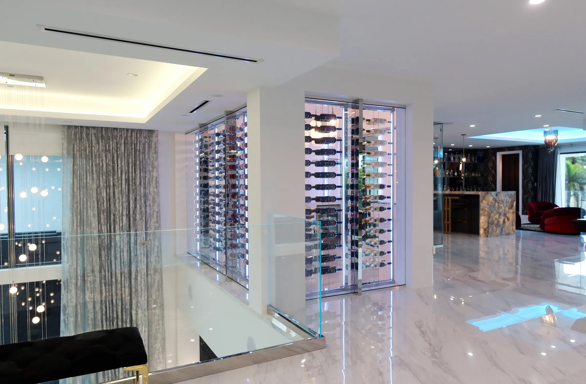 Minimalist Wine Cellar South Florida — Modern Design — photograph 5 of 10