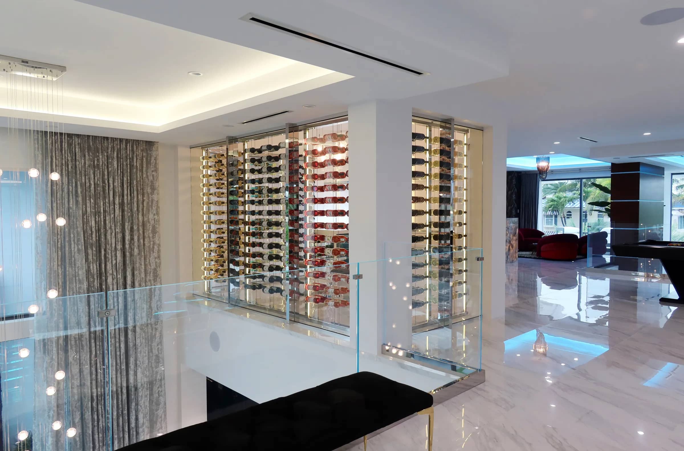 Minimalist Wine Cellar South Florida — Modern Design — photograph 6 of 10