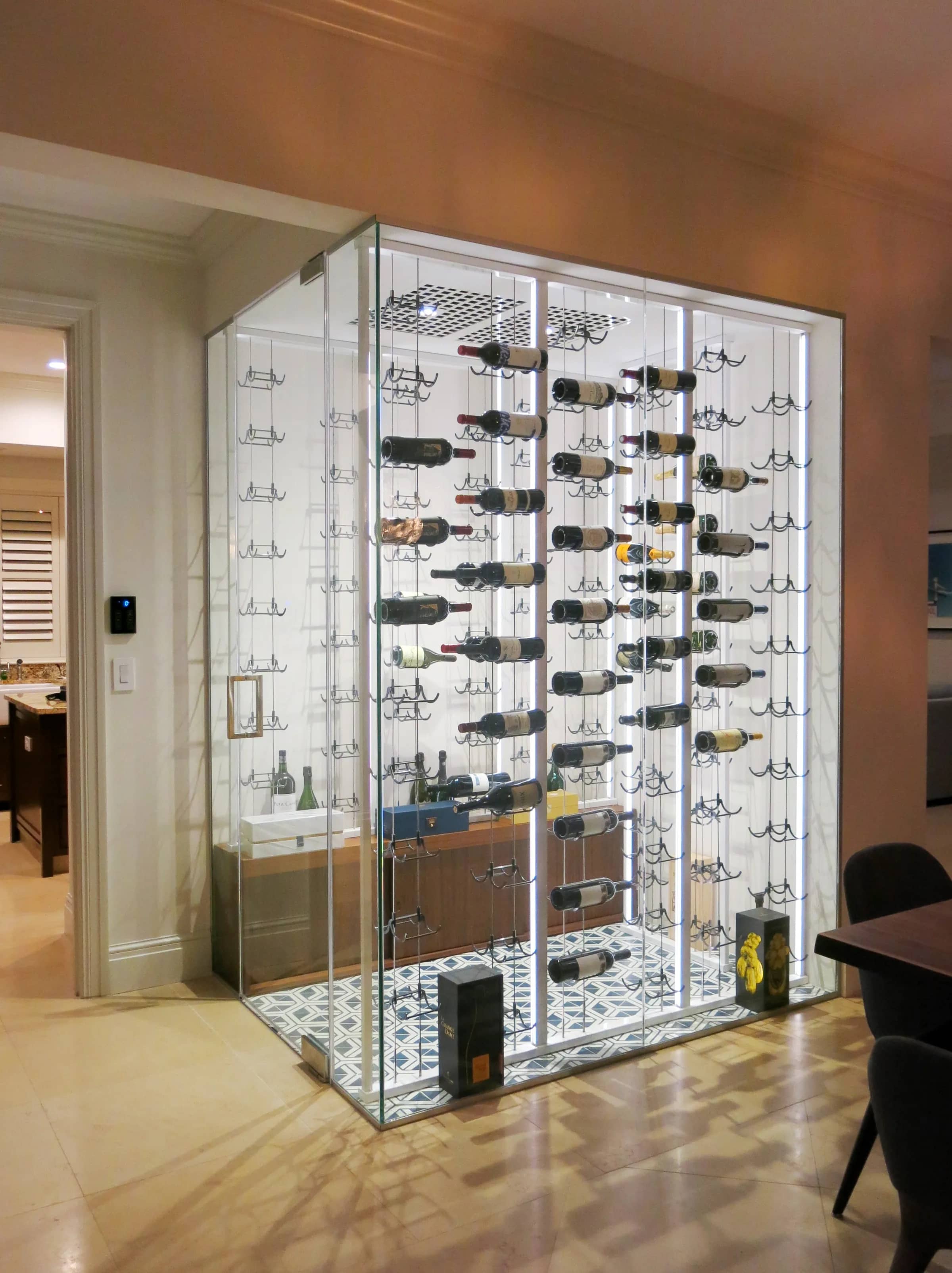 Custom Wine Cellar Coral Gables FL — Modern Design